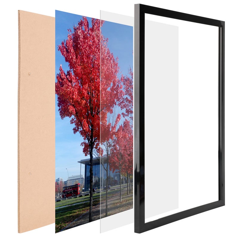 Medog 8x10 Picture Frame Black 8x10 Diploma Frame Certificate Frame Set of 2 Display Pictures 8x10 Document Certificate Diploma Frame 8x10,Black,2 Pack - Image 3